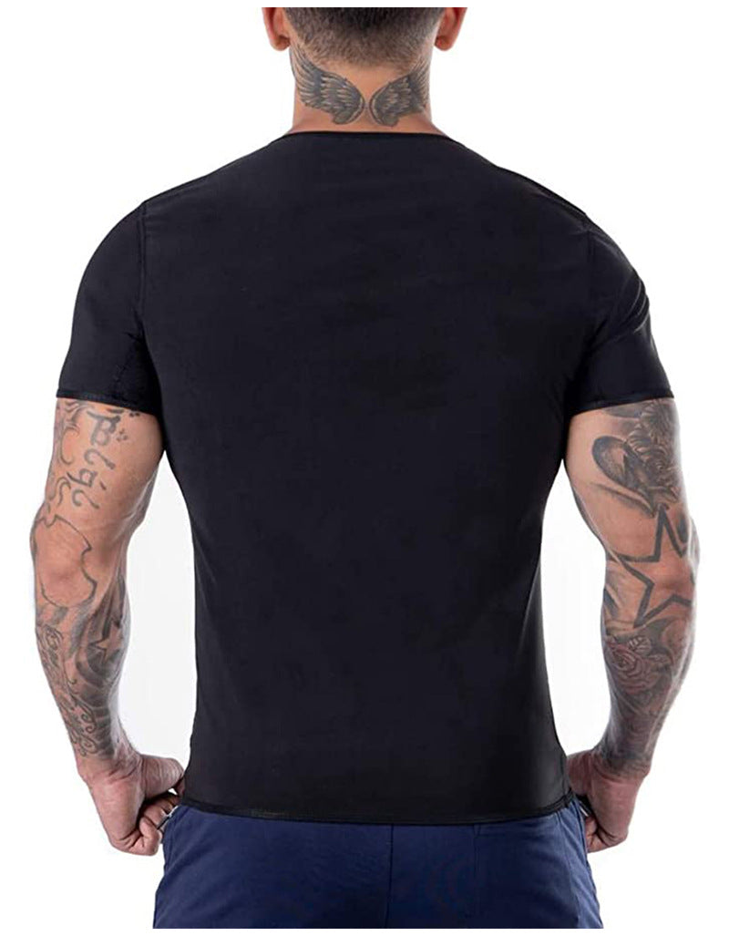 Underwear Health Sports Body Tight Body Shaper Short Sleeve Corset Sweat Top